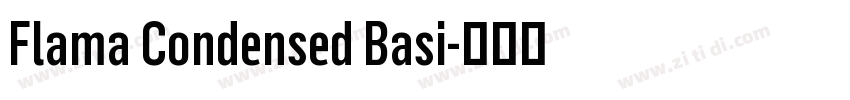 Flama Condensed Basi字体转换